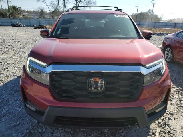 5FNYF7H50NB005413 - 2022 HONDA PASSPORT EXL RED photo 5