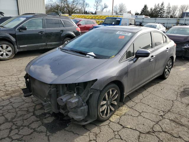 2HGFB2F96FH541971 - 2015 HONDA CIVIC EXL CHARCOAL photo 1
