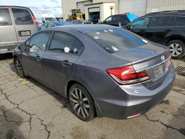 2HGFB2F96FH541971 - 2015 HONDA CIVIC EXL CHARCOAL photo 2