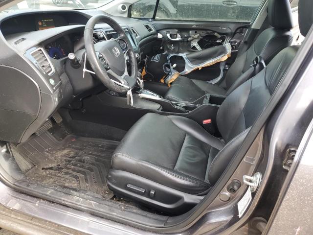 2HGFB2F96FH541971 - 2015 HONDA CIVIC EXL CHARCOAL photo 7