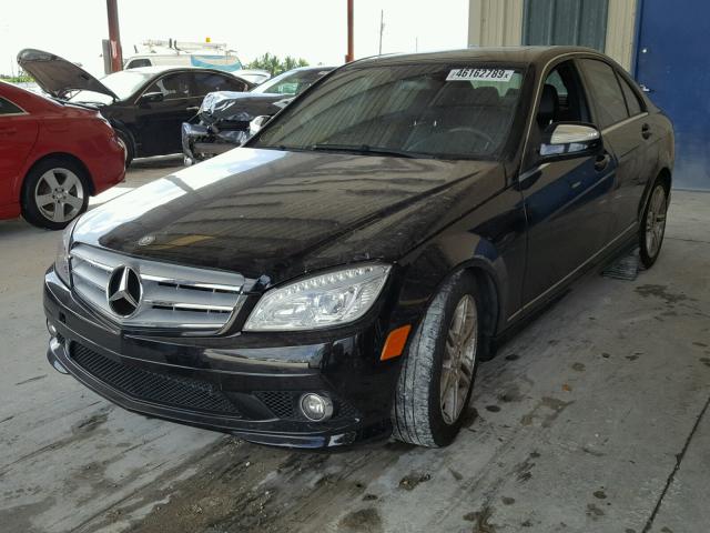 WDDGF56X49R064118 - 2009 MERCEDES-BENZ C 350 BLACK photo 2