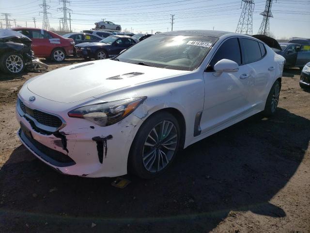 KNAE25LA7J6030772 - 2018 KIA STINGER PREMIUM WHITE photo 1