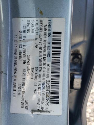 3MZBN1U78JM197485 - 2018 MAZDA 3 SPORT ვერცხლისფერი ფოტო 12