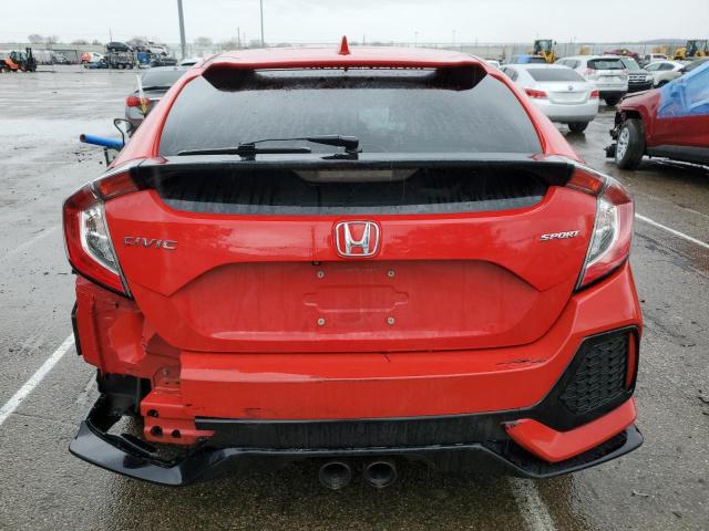 SHHFK7H46HU224499 - 2017 HONDA CIVIC SPORT RED photo 6