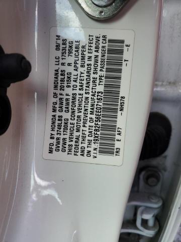 19XFB2F56EE071673 - 2014 HONDA CIVIC LX WHITE photo 12