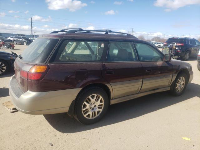 4S3BH806417676920 - 2001 SUBARU LEGACY OUTBACK H6 3.0 LL BEAN MAROON photo 3