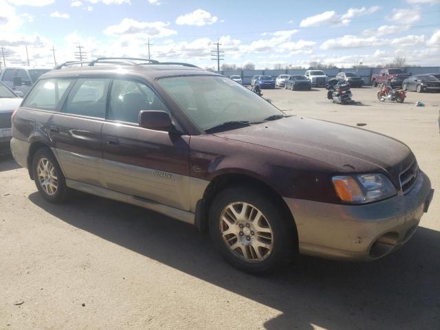 4S3BH806417676920 - 2001 SUBARU LEGACY OUTBACK H6 3.0 LL BEAN MAROON photo 4