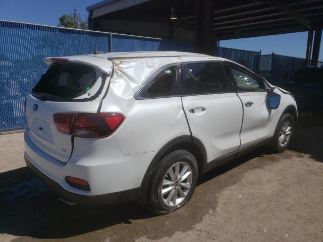 5XYPG4A30KG551665 - 2019 KIA SORENTO L WHITE photo 3