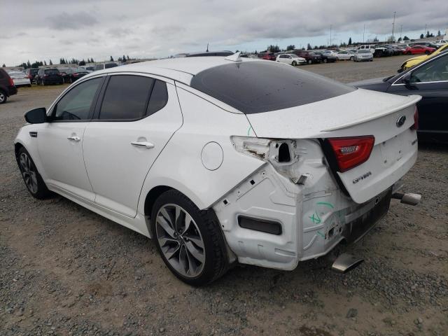 5XXGR4A78EG269747 - 2014 KIA OPTIMA SX WHITE photo 2