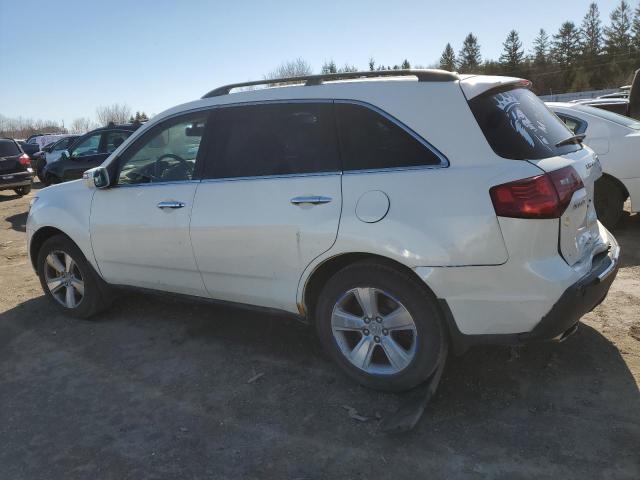 2HNYD2H24AH000907 - 2010 ACURA MDX WHITE photo 2