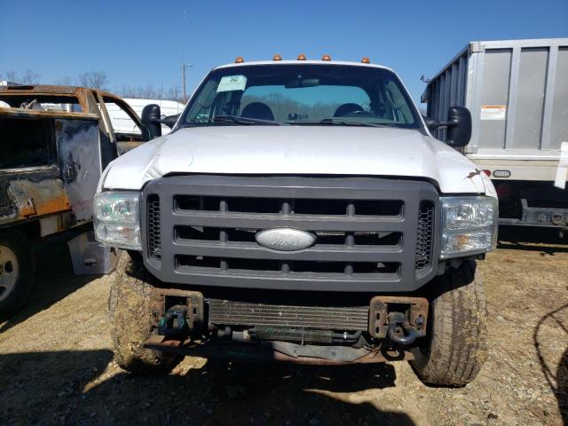 1FDWX35585EA09241 - 2005 FORD F350 SRW SUPER DUTY WHITE photo 5