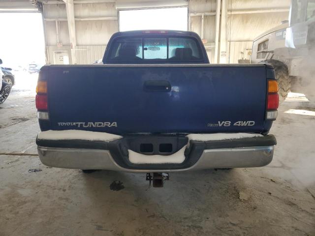5TBBT44162S295589 - 2002 TOYOTA TUNDRA ACCESS CAB ლურჯი ფოტო 6