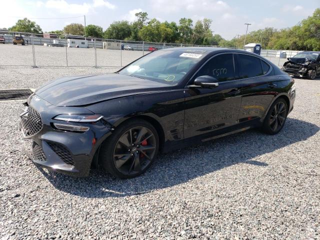 KMTG54TE5NU097440 - 2022 GENESIS G70 BASE BLACK photo 1