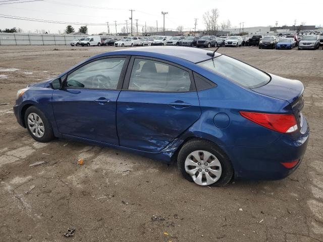 KMHCT4AE0GU080341 - 2016 HYUNDAI ACCENT SE BLUE photo 2