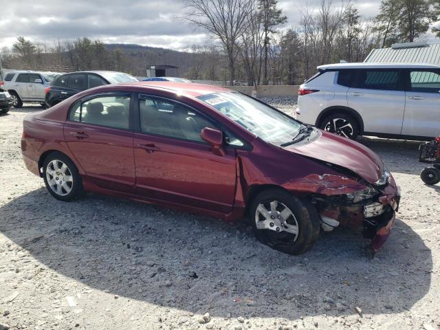 2HGFA16569H529995 - 2009 HONDA CIVIC LX BURGUNDY photo 4