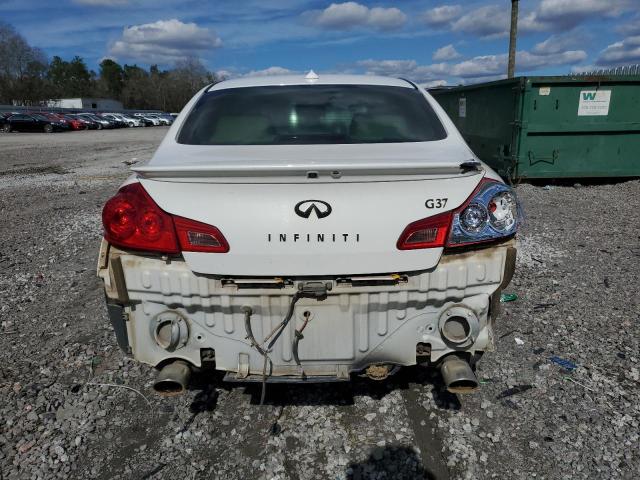 JN1CV6AP1DM716985 - 2013 INFINITI G37 BASE WHITE photo 6