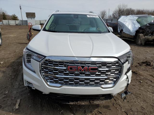 3GKALXEVXNL155999 - 2022 GMC TERRAIN DENALI WHITE photo 5