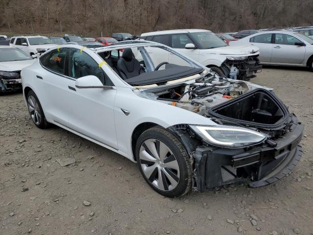 5YJSA1E20LF413189 - 2020 TESLA MODEL S 白色 照片 4