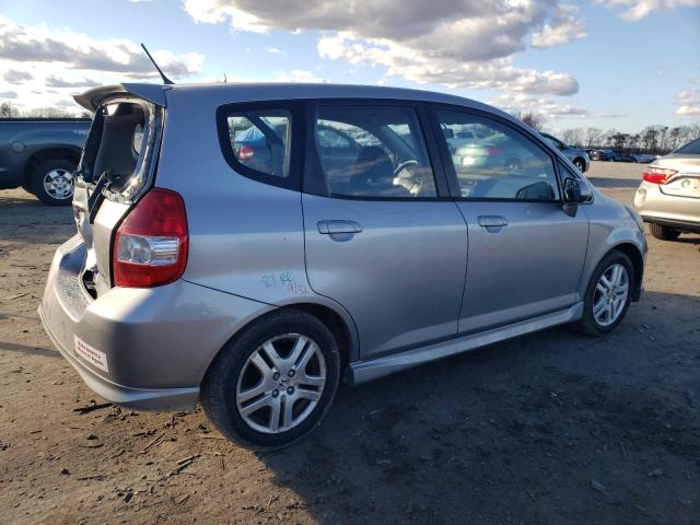JHMGD38627S065040 - 2007 HONDA FIT S ნაცრისფერი ფოტო 3