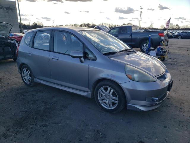 JHMGD38627S065040 - 2007 HONDA FIT S ნაცრისფერი ფოტო 4