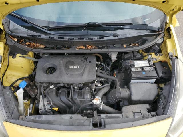 KNADM4A30G6577329 - 2016 KIA RIO LX YELLOW photo 11