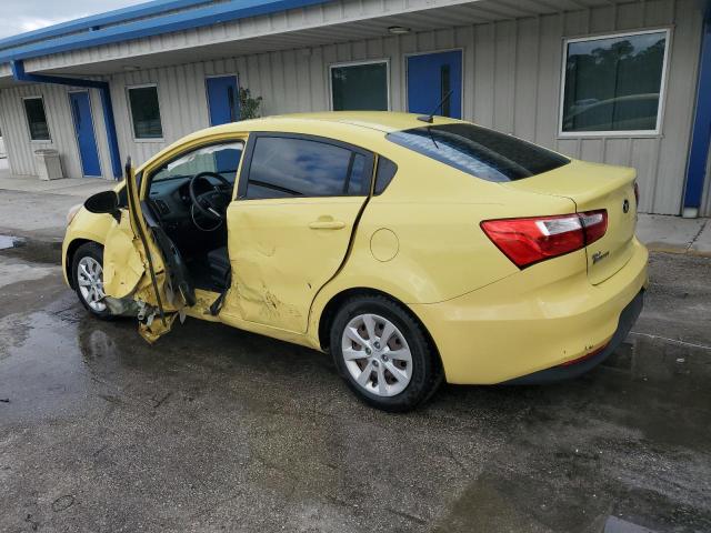 KNADM4A30G6577329 - 2016 KIA RIO LX YELLOW photo 2