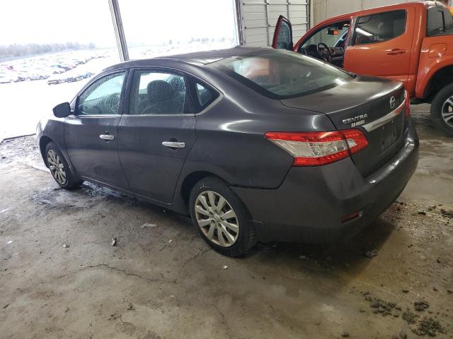 3N1AB7AP9EL688905 - 2014 NISSAN SENTRA S GRAY photo 2