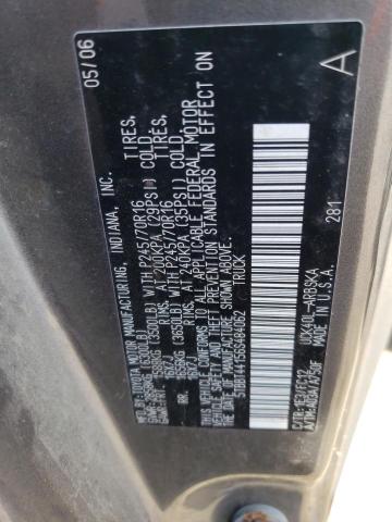 5TBBT44156S484062 - 2006 TOYOTA TUNDRA ACCESS CAB SR5 GRAY photo 12