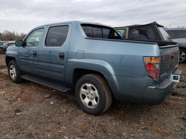 2HJYK16276H522846 - 2006 HONDA RIDGELINE RT BLUE photo 2