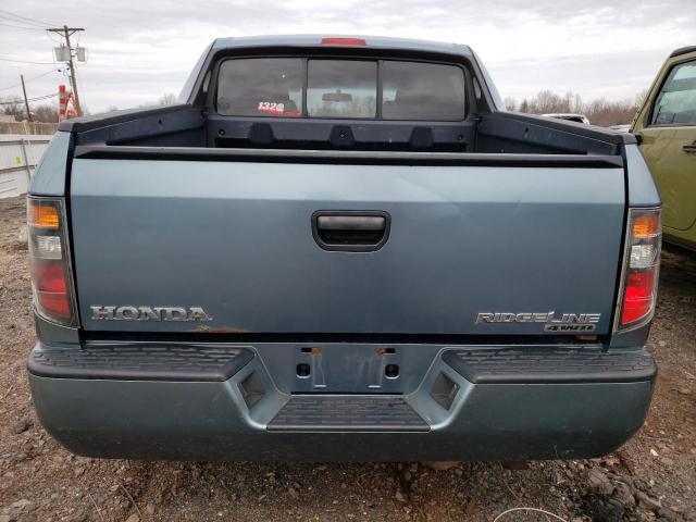 2HJYK16276H522846 - 2006 HONDA RIDGELINE RT BLUE photo 6