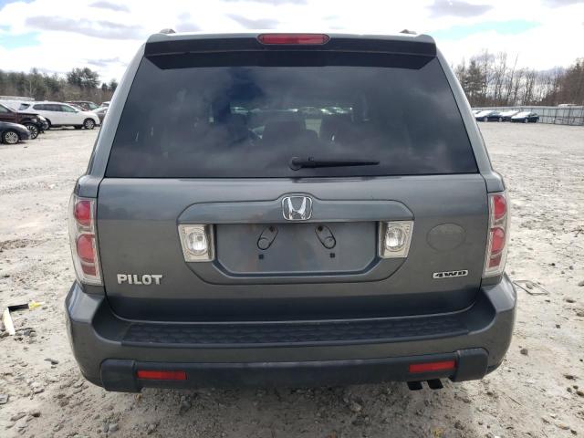 5FNYF18588B004060 - 2008 HONDA PILOT EXL GRAY photo 6