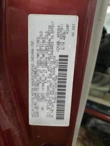 5TBBT44113S357580 - 2003 TOYOTA TUNDRA ACCESS CAB SR5 BURGUNDY photo 13