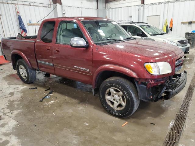 5TBBT44113S357580 - 2003 TOYOTA TUNDRA ACCESS CAB SR5 BURGUNDY photo 4