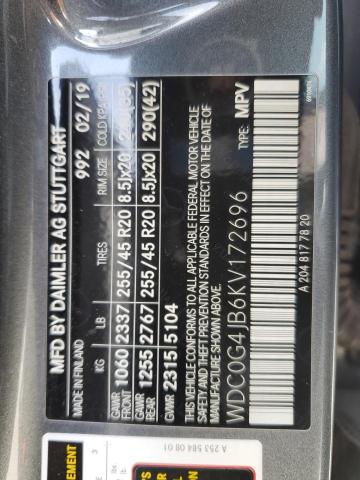 WDC0G4JB6KV172696 - 2019 MERCEDES-BENZ GLC 300 SILVER photo 13