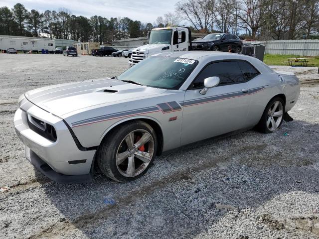 2C3CDYCJ3CH108105 - 2012 DODGE CHALLENGER SRT-8 SILVER photo 1