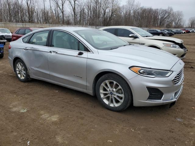 3FA6P0MU5KR154392 - 2019 FORD FUSION SEL SILVER photo 4