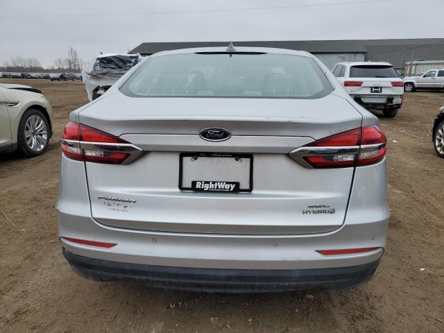 3FA6P0MU5KR154392 - 2019 FORD FUSION SEL SILVER photo 6