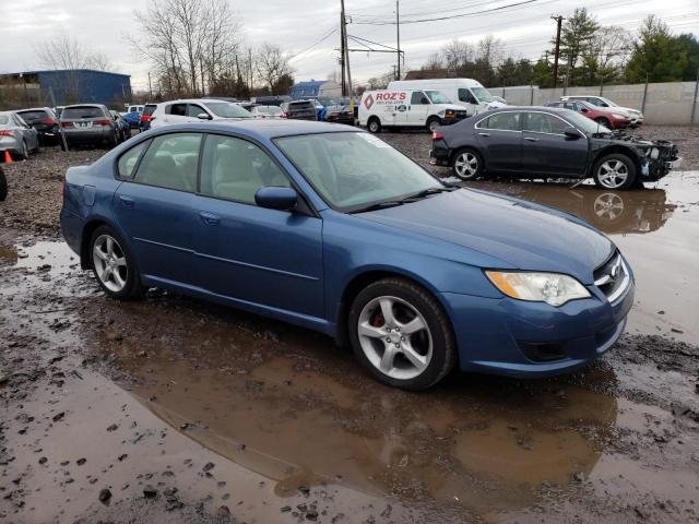 4S3BL616997224734 - 2009 SUBARU LEGACY 2.5I BLUE photo 4