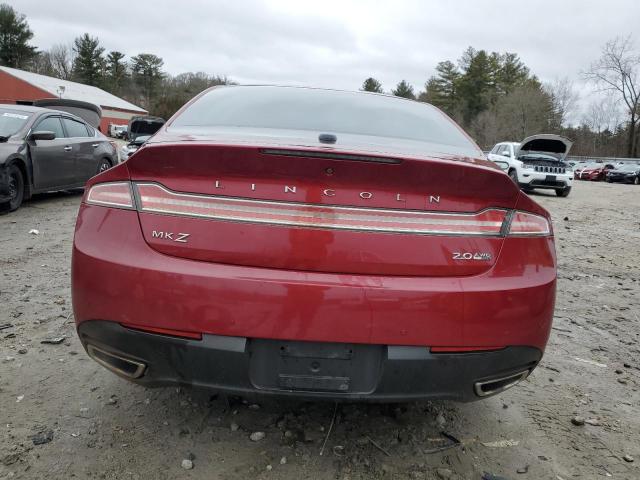 3LN6L2J93FR605791 - 2015 LINCOLN MKZ BURGUNDY photo 6