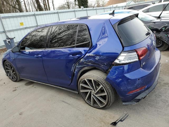 WVWVF7AU6JW087173 - 2018 VOLKSWAGEN GOLF R BLUE photo 2