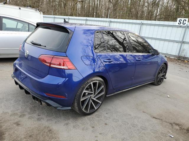 WVWVF7AU6JW087173 - 2018 VOLKSWAGEN GOLF R BLUE photo 3