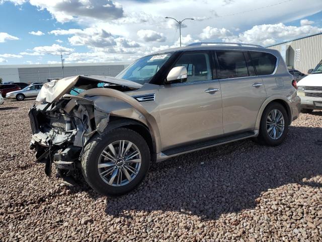 JN8AZ2AFXM9717732 - 2021 INFINITI QX80 LUXE BEIGE photo 1