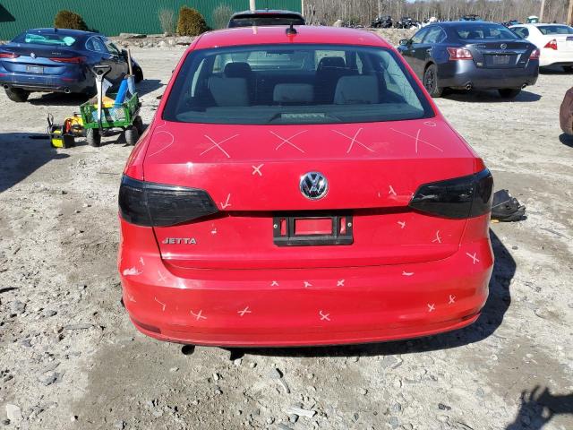 3VW1K7AJ6FM345129 - 2015 VOLKSWAGEN JETTA BASE RED photo 6