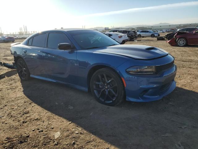 2C3CDXCT6MH656970 - 2021 DODGE CHARGER R/T BLUE photo 4