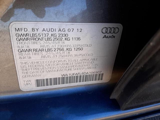 WA1UFAFL6DA106907 - 2013 AUDI A4 ALLROAD PREMIUM PLUS GRAY photo 12
