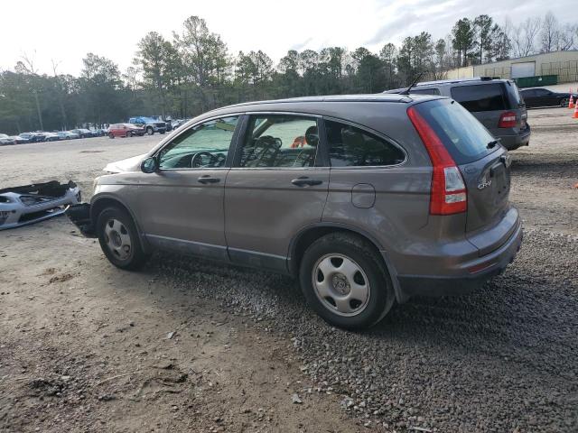 5J6RE3H39AL008259 - 2010 HONDA CR-V LX GRAY photo 2