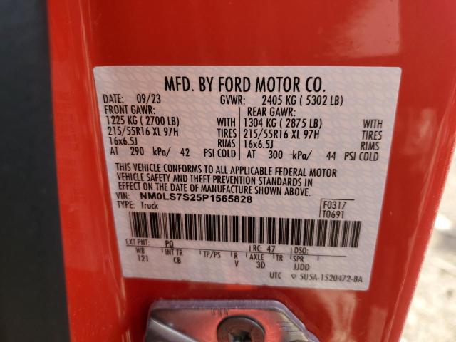 NM0LS7S25P1565828 - 2023 FORD TRANSIT CO XL RED photo 14