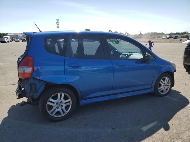 JHMGD38677S020112 - 2007 HONDA FIT S BLUE photo 3