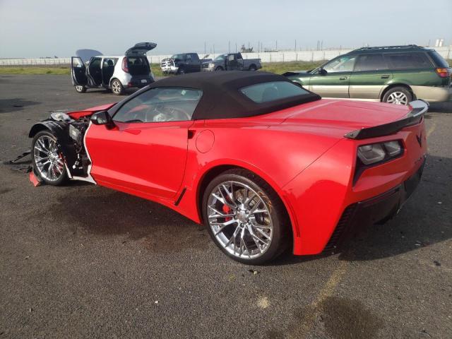 1G1YR3D69F5602196 - 2015 CHEVROLET CORVETTE Z06 2LZ RED photo 2