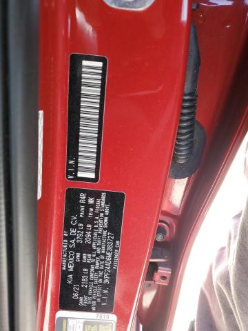 3KPF24AD6ME383727 - 2021 KIA FORTE FE RED photo 12